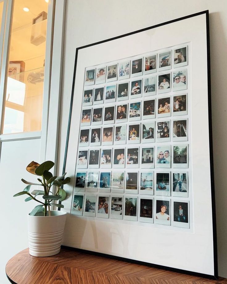 Framed Polaroid Collage