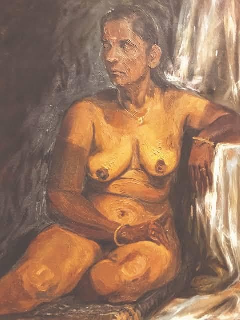 Aged woman contemporary art